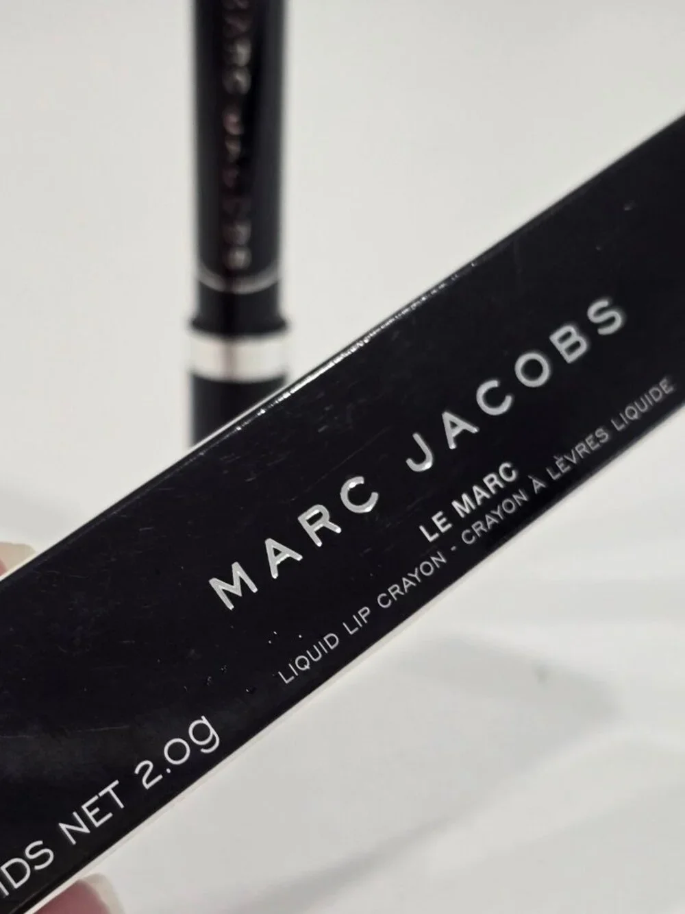 8/28 ✦ Le Marc Liquid Lip Crayon ✦ Blacquer 16H Wear Bold Black 2g NWT